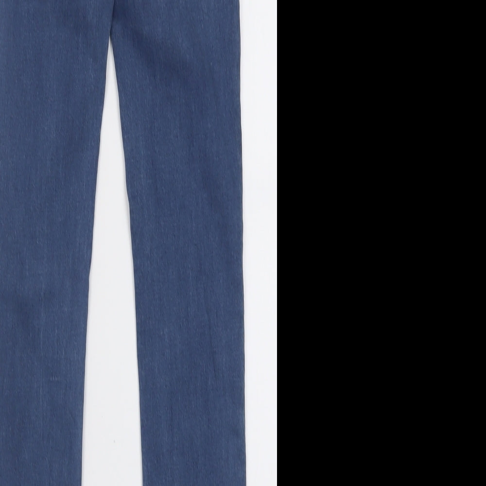 Primark Womens Blue  Cotton Skinny Jeans Size 6 L29 in Regular Button