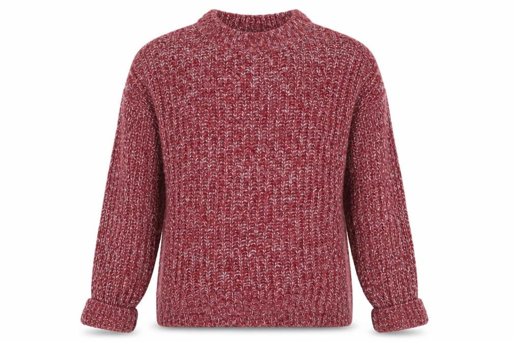 Primark Womens Red Roll Neck  Acrylic Pullover Jumper Size 12