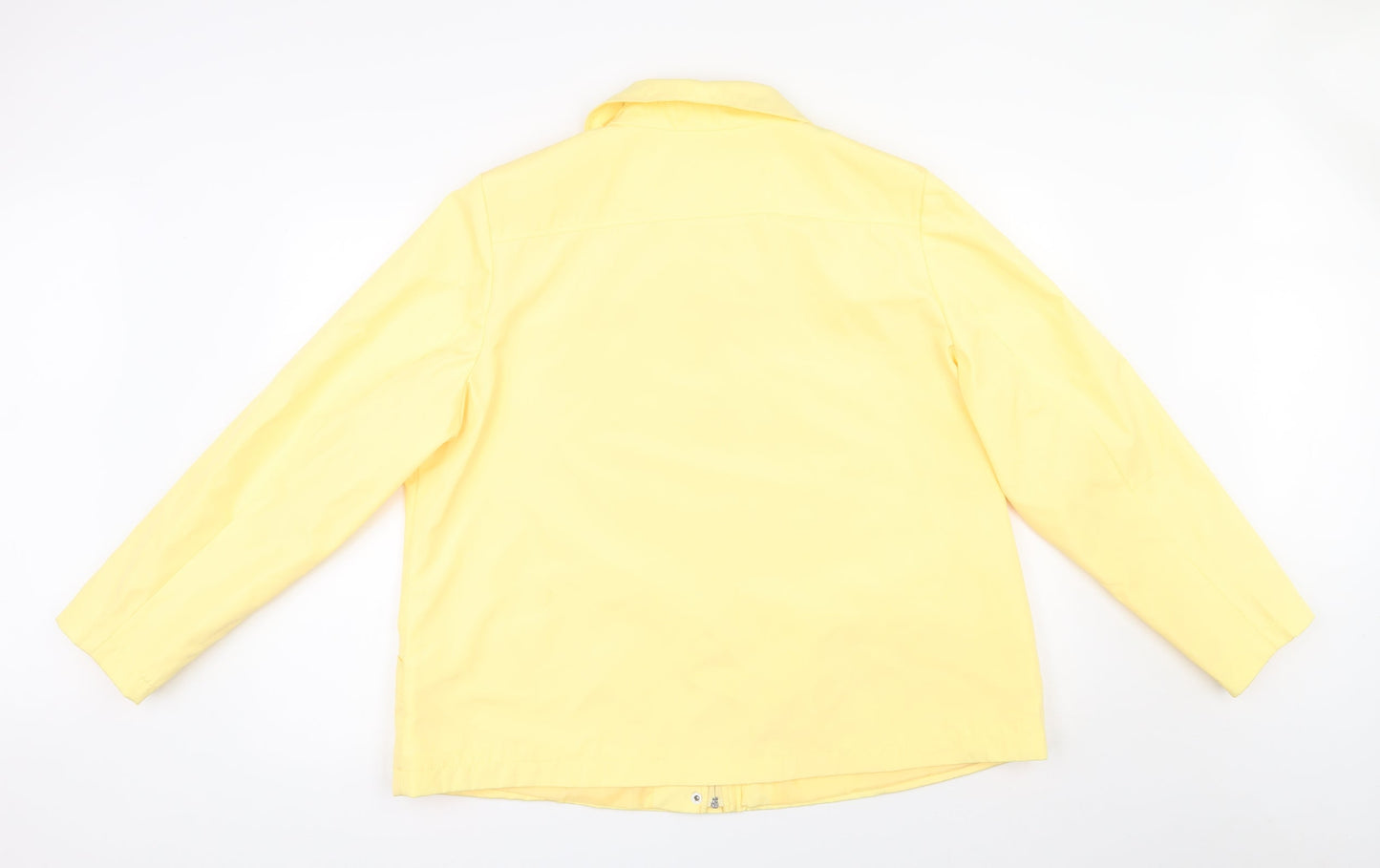 bm Collection Womens Yellow   Jacket  Size L  Zip