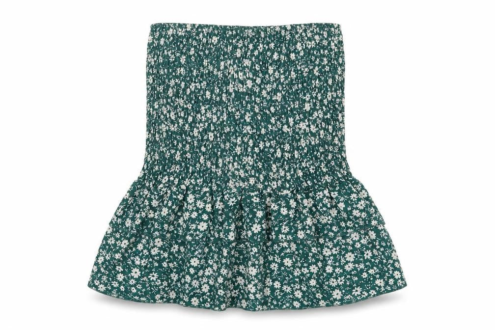 SheIn Womens Green Floral Polyester Basic Blouse Size S Off the Shoulder