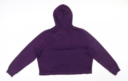 George Womens Purple  Polyester Pullover Sweatshirt Size 16  Pullover - Cropped