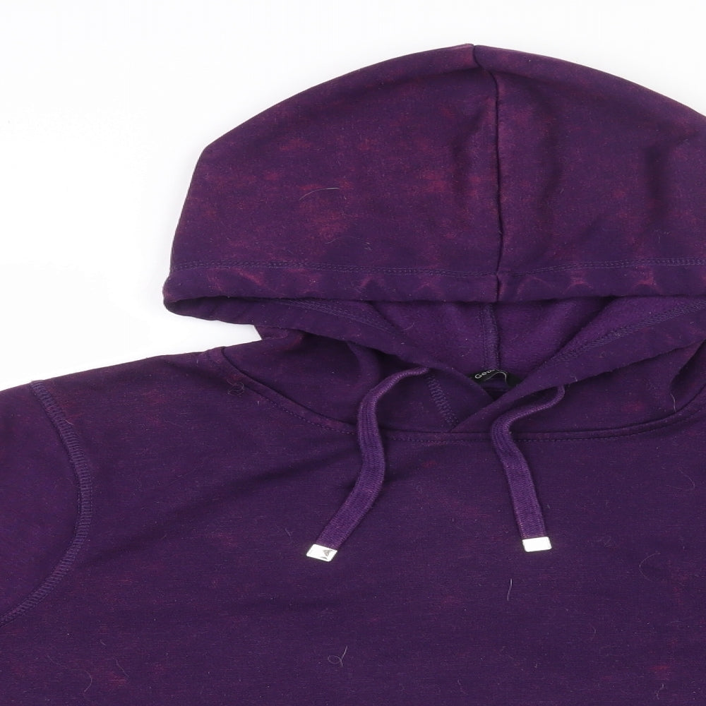 George Womens Purple  Polyester Pullover Sweatshirt Size 16  Pullover - Cropped