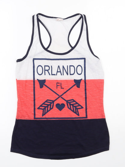 Preloved Exist Womens Multicoloured  Polyester Basic Tank Size M Scoop Neck - Orlando - Front