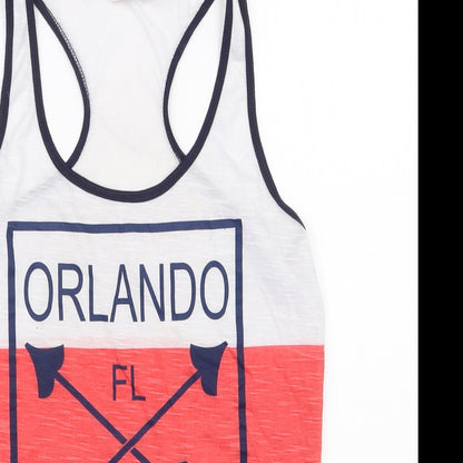 Preloved Exist Womens Multicoloured  Polyester Basic Tank Size M Scoop Neck - Orlando - Detail