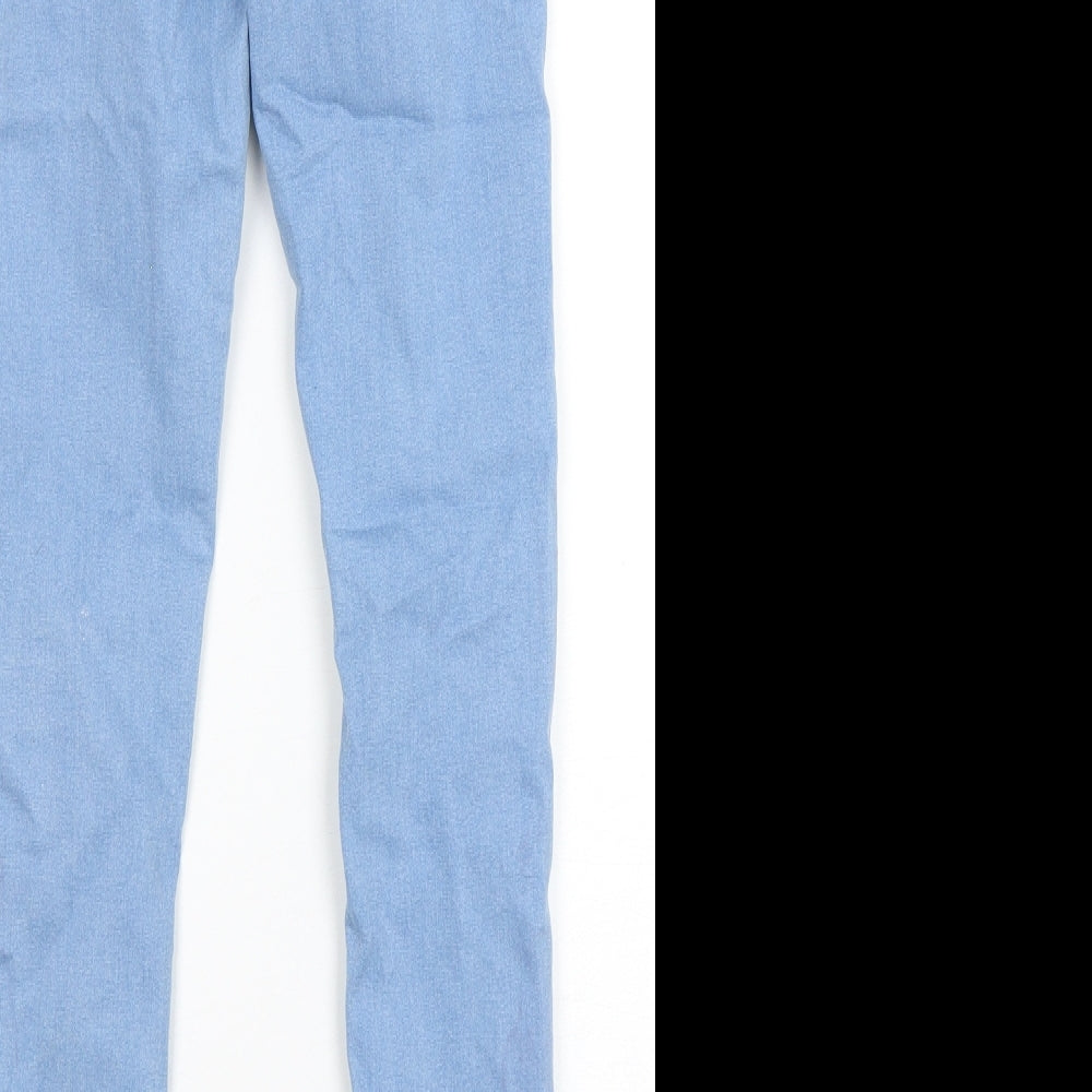 Topshop Womens Blue  Polyester Skinny Jeans Size 26 in L32 in Regular