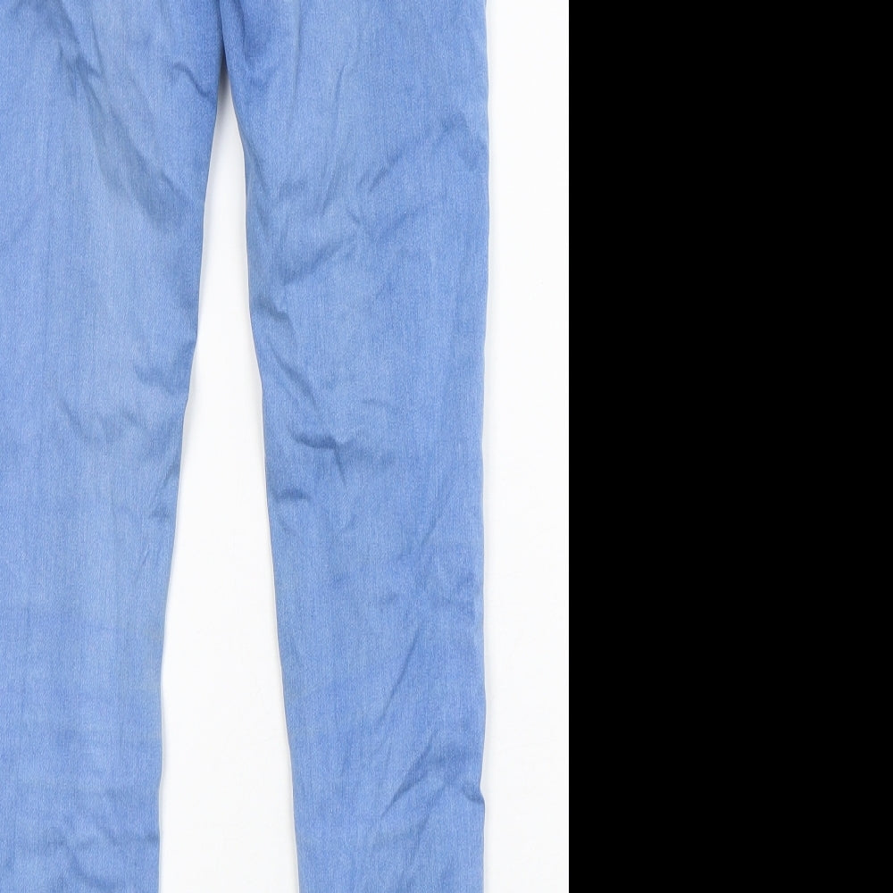 New Look Womens Blue  Cotton Skinny Jeans Size 6 L28 in Regular