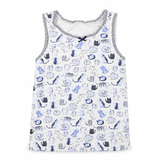 Next Girls Multicoloured Spotted Cotton Basic Tank Size 5-6 Years Round Neck Pullover