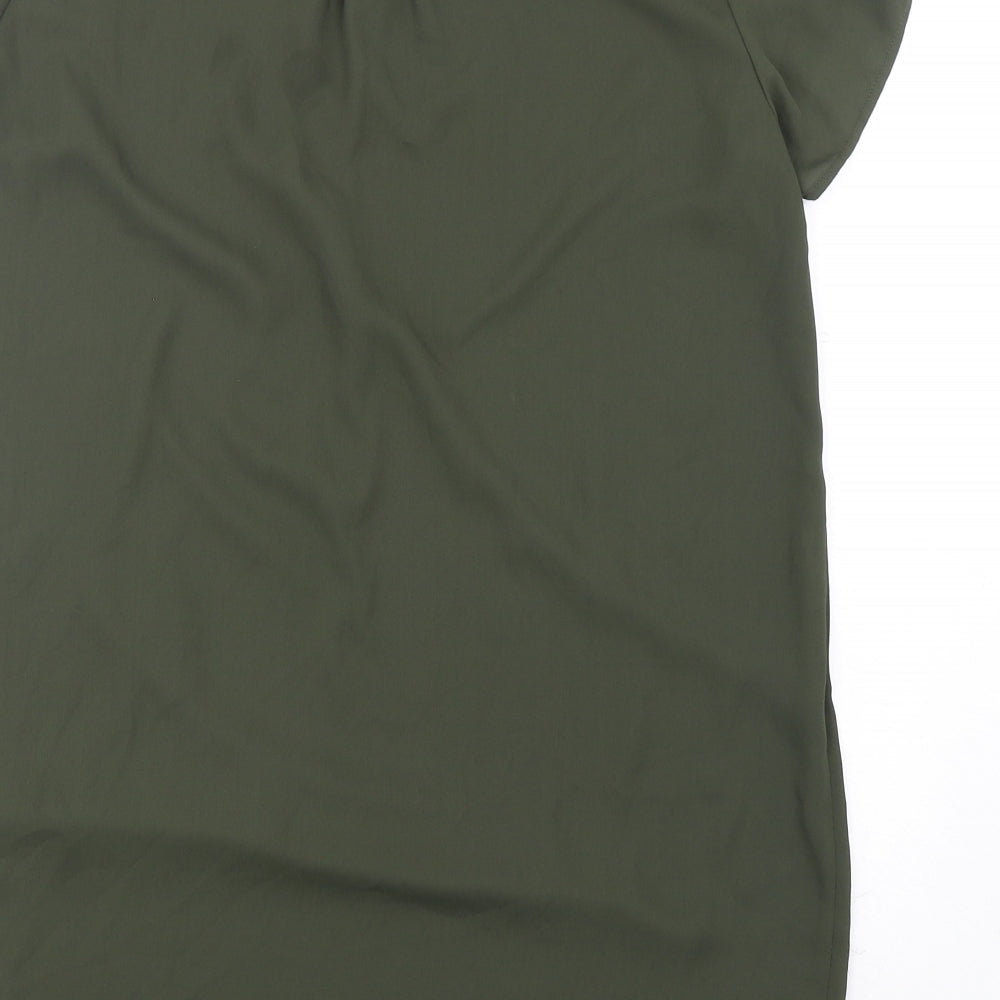 New Look Womens Green  Polyester A-Line  Size 12  V-Neck Pullover