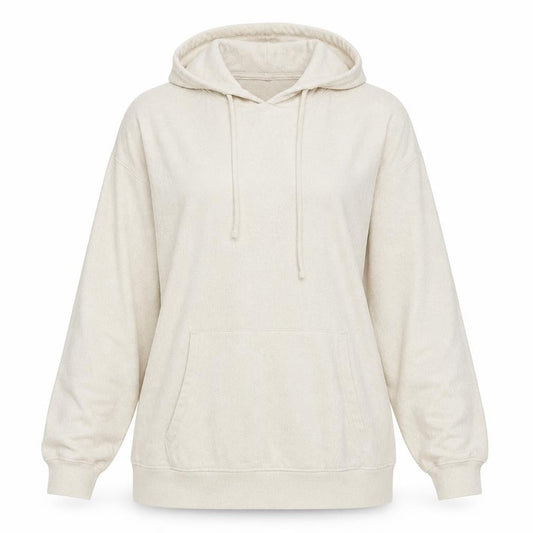Lindex Womens Ivory  Viscose Pullover Hoodie Size XL