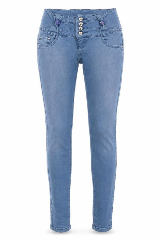 C-in-C Womens Blue  Cotton Skinny Jeans Size 25 in L31 in Regular