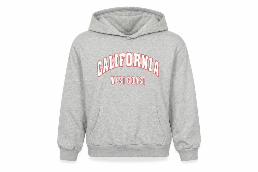 SheIn Girls Grey  Cotton Pullover Hoodie Size 10 Years