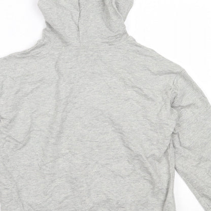 SHEIN Girls Grey  Cotton Pullover Hoodie Size 10 Years
