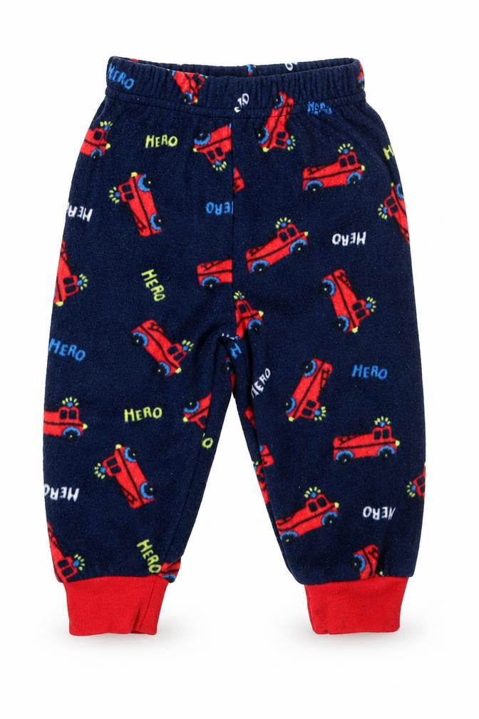 Primark Boys Blue Solid Polyester Capri Pyjama Pants Size 6-9 Months