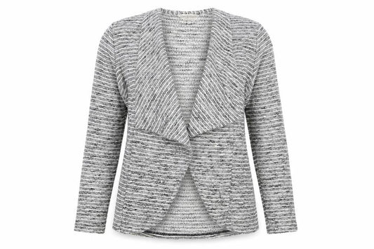 Dorothy Perkins Womens Grey Round Neck  Polyester Cardigan Jumper Size 12