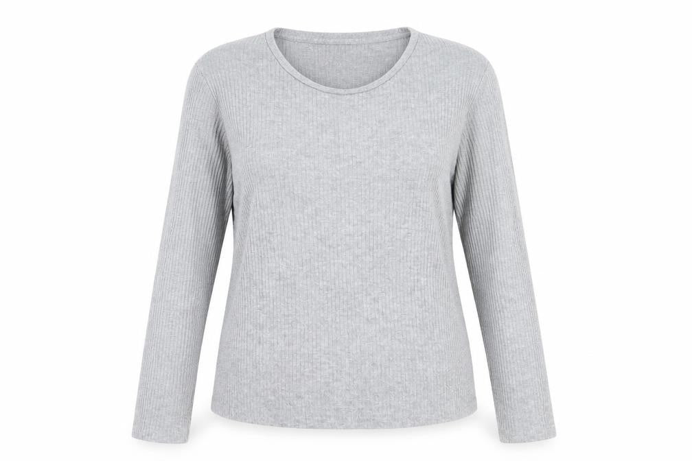Pep&Co Womens Grey Round Neck  Polyester Pullover Jumper Size 14
