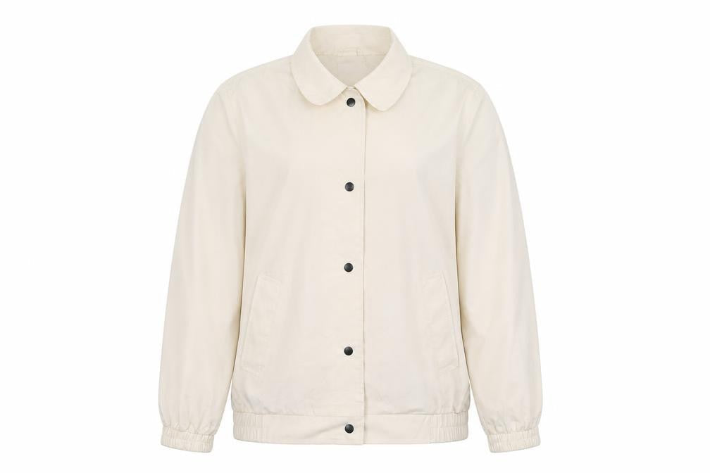 Damart Womens Ivory   Jacket  Size 14  Snap