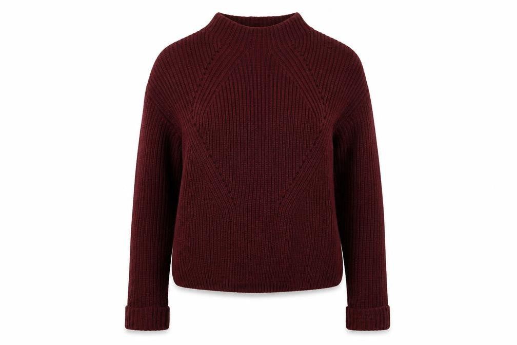 Primark Womens Purple Mock Neck  Acrylic Pullover Jumper Size 8