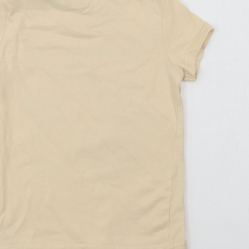 Disney Baby Baby Beige  Cotton Basic T-Shirt Size 3-6 Months Crew Neck Snap - The Lion King