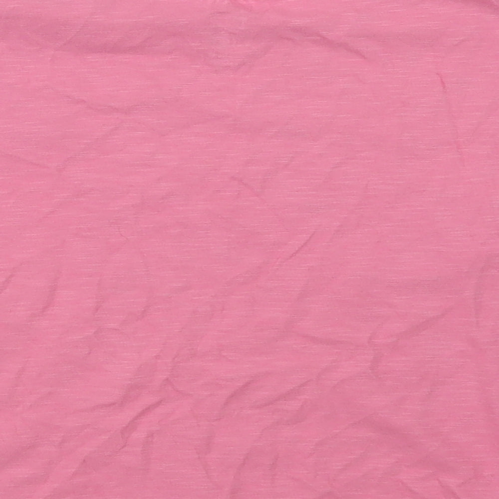 F&F Girls Pink  Cotton Basic T-Shirt Size 5-6 Years Crew Neck  - Unicorn
