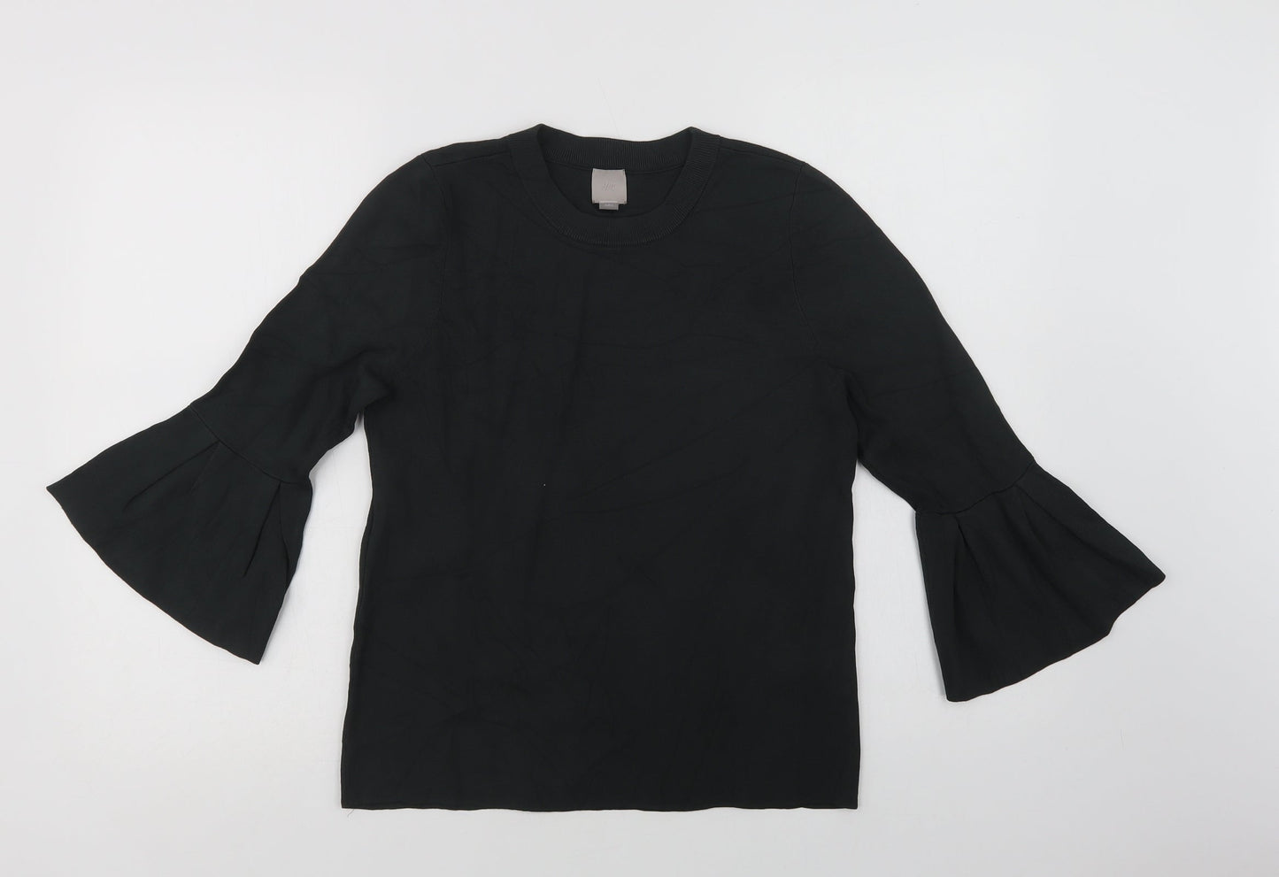 H&M Womens Green Crew Neck  Viscose Pullover Jumper Size M