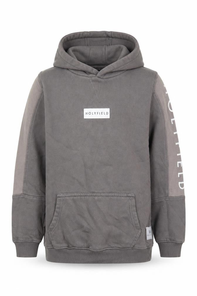 Hollyfield Girls Grey  Cotton Pullover Hoodie Size 10-11 Years  Pullover