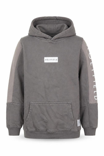 Hollyfield Girls Grey  Cotton Pullover Hoodie Size 10-11 Years  Pullover