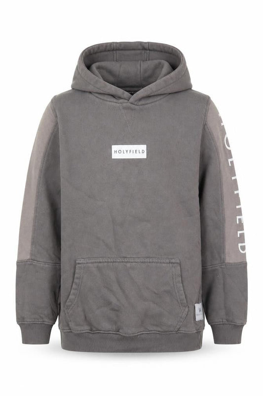 Hollyfield Girls Grey  Cotton Pullover Hoodie Size 10-11 Years  Pullover