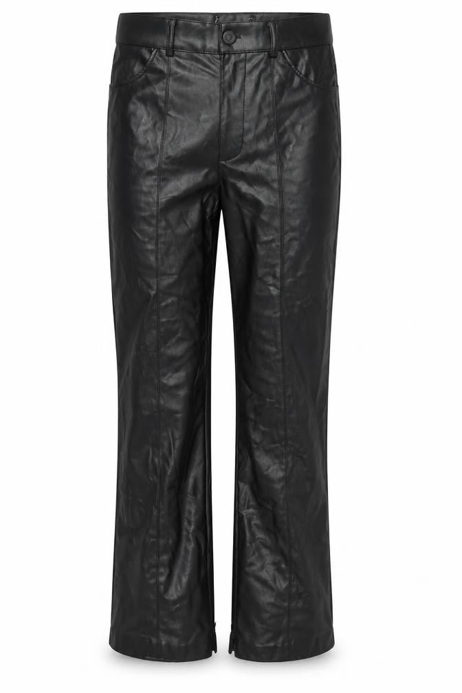 Preworn Mens Black  Polyurethane Trousers  Size 29 in L32 in Regular Button