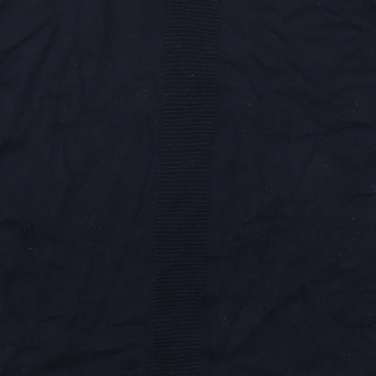 Next Womens Blue Round Neck  Cotton Pullover Jumper Size 12