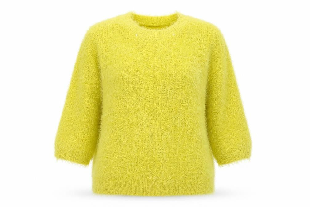 Atmosphere Womens Green Crew Neck  Nylon Pullover Jumper Size 6
