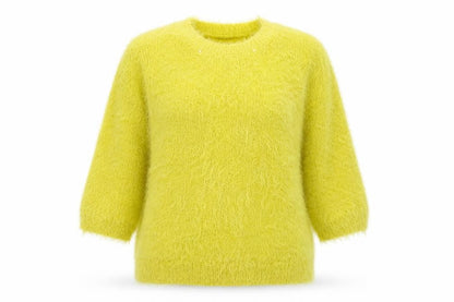 Atmosphere Womens Green Crew Neck  Nylon Pullover Jumper Size 6