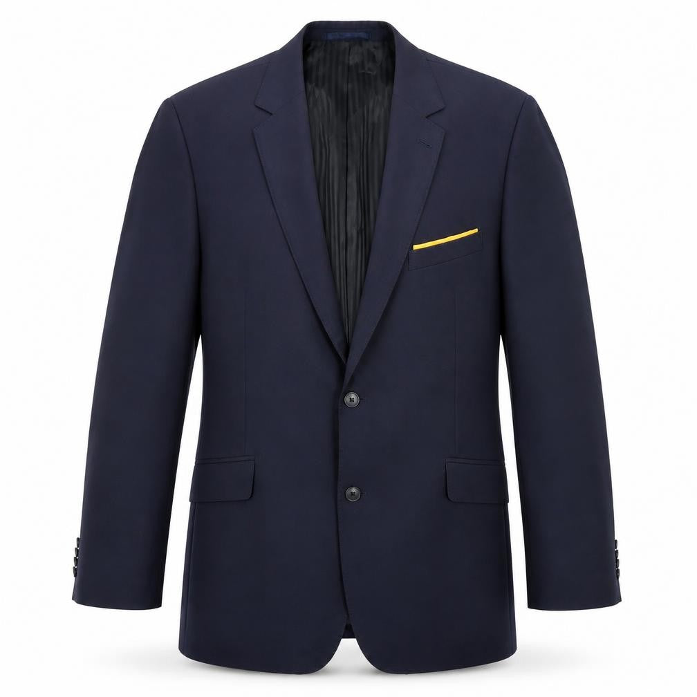 Everyone Mens Blue  Polyester Jacket Blazer Size 44