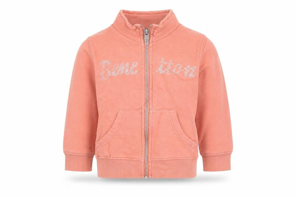 United Colors of Benetton Boys Pink   Gilet Jacket Size 12-18 Months   Zip