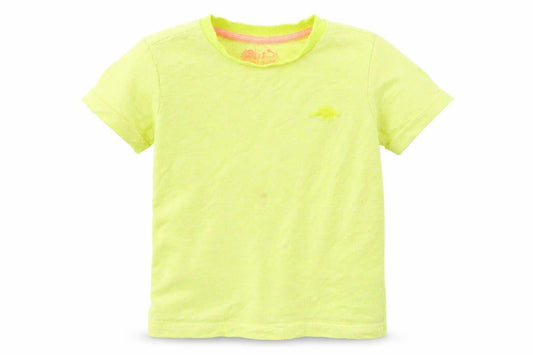 F&F Boys Yellow Striped Cotton Jersey T-Shirt Size 3-4 Years Round Neck Pullover