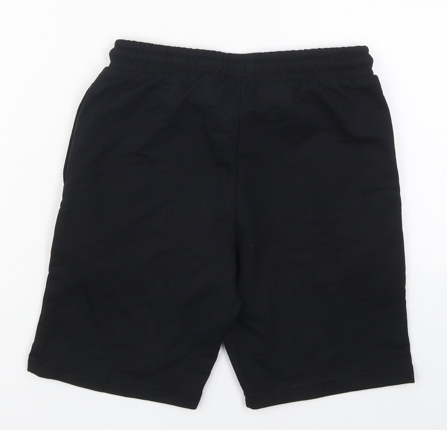 Preworn Mens Black  Cotton Sweat Shorts Size 23 in L7 in Regular Drawstring
