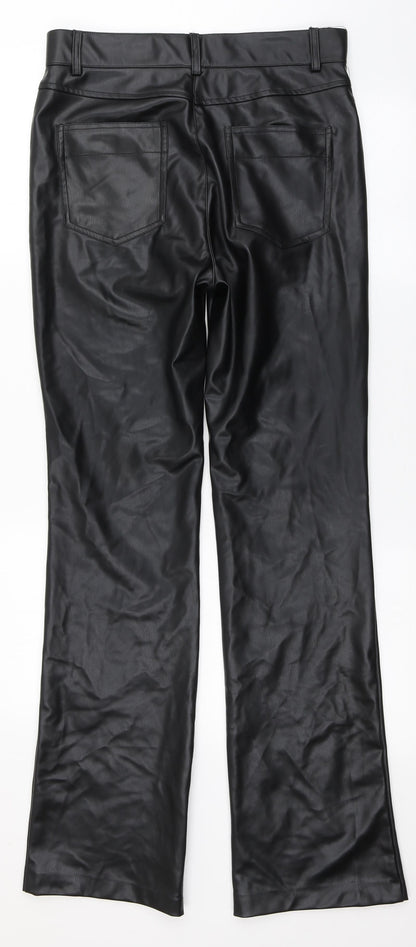 Preworn Womens Black  Polyester Trousers  Size 30 L32.5 in Regular Button - Pu