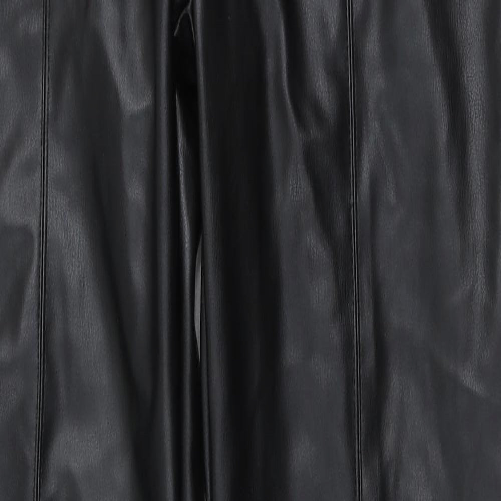 Preworn Womens Black  Polyester Trousers  Size 30 L32.5 in Regular Button - Pu