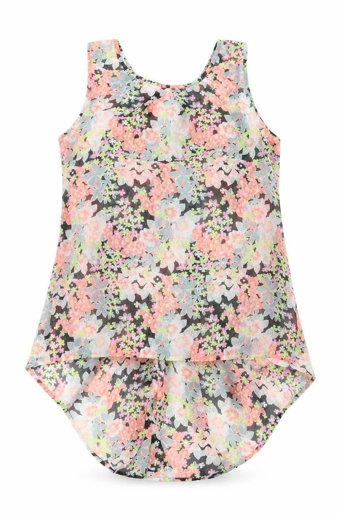 Oasis Womens Multicoloured Floral Polyester Basic Blouse Size 10 Scoop Neck