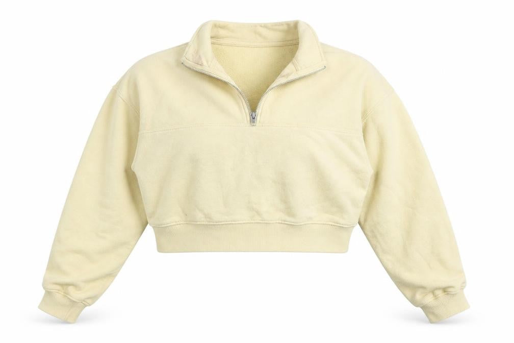 H&M Womens Beige  Polyester Pullover Sweatshirt Size M  Pullover