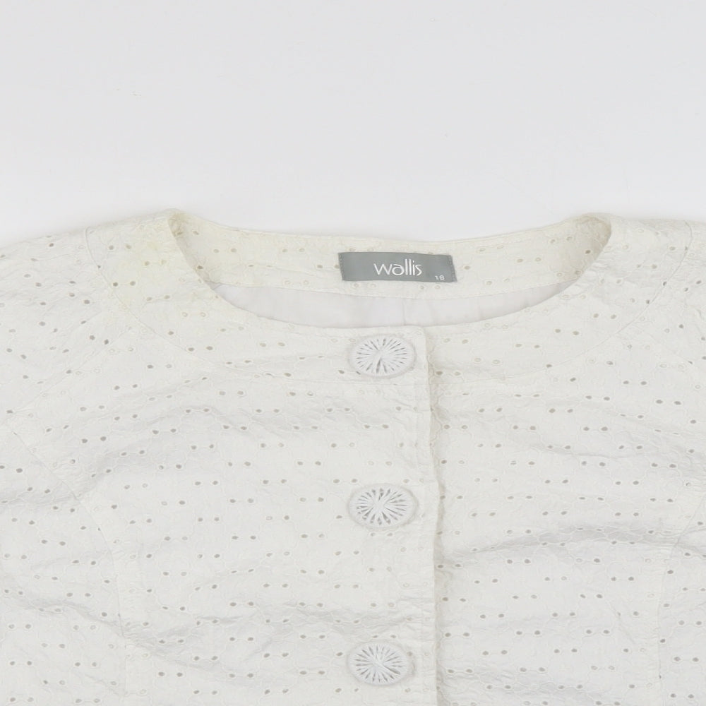 Wallis Womens Ivory   Jacket  Size 18