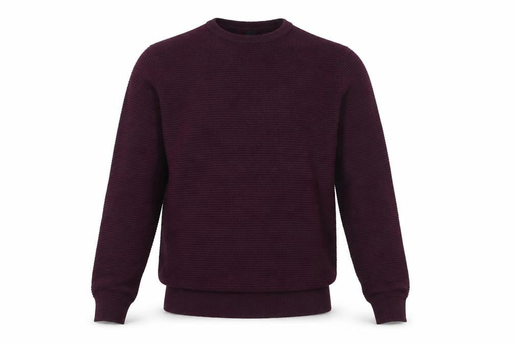 River Island Mens Purple Round Neck  Viscose Pullover Jumper Size M