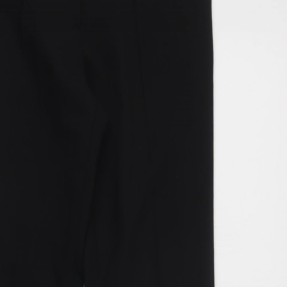 South Womens Black  Polyester Dress Pants Trousers Size 8 L31 in Regular Hook & Loop