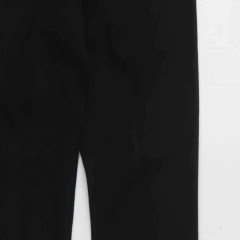 South Womens Black  Polyester Dress Pants Trousers Size 8 L31 in Regular Hook & Loop