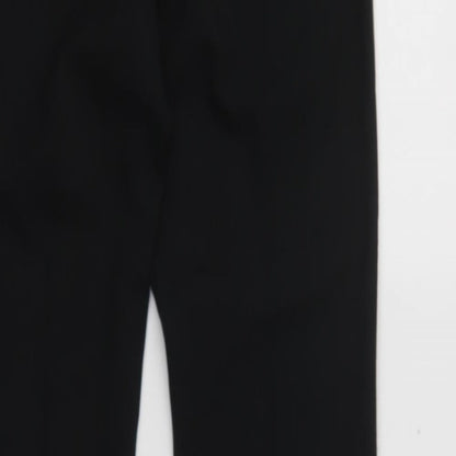 South Womens Black  Polyester Dress Pants Trousers Size 8 L31 in Regular Hook & Loop