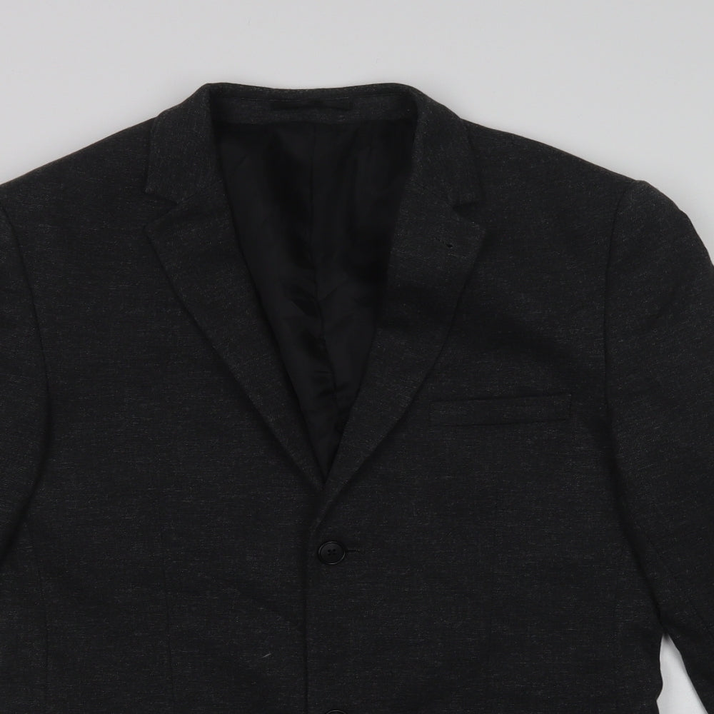 Topman Mens Grey   Jacket Blazer Size 36  Button