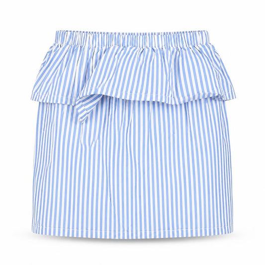H&M Womens Blue Striped Cotton Straight & Pencil Skirt Size 4