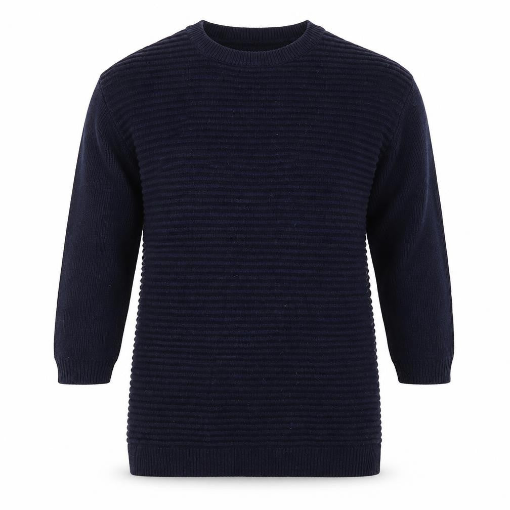 George Womens Blue Round Neck  Cotton Pullover Jumper Size 12