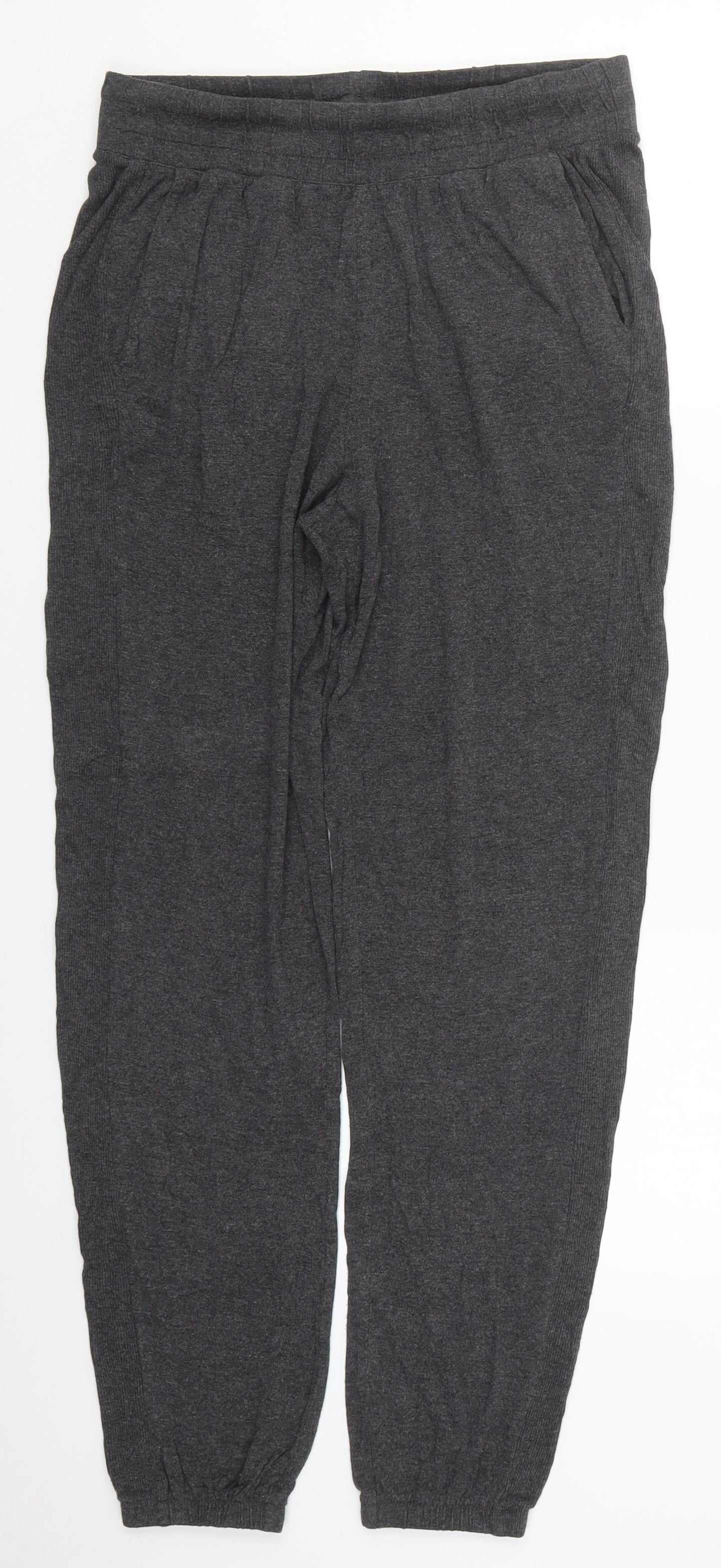 Dunnes Womens Grey  Viscose Trousers  Size S L29 in Regular  - Pyjama Pants