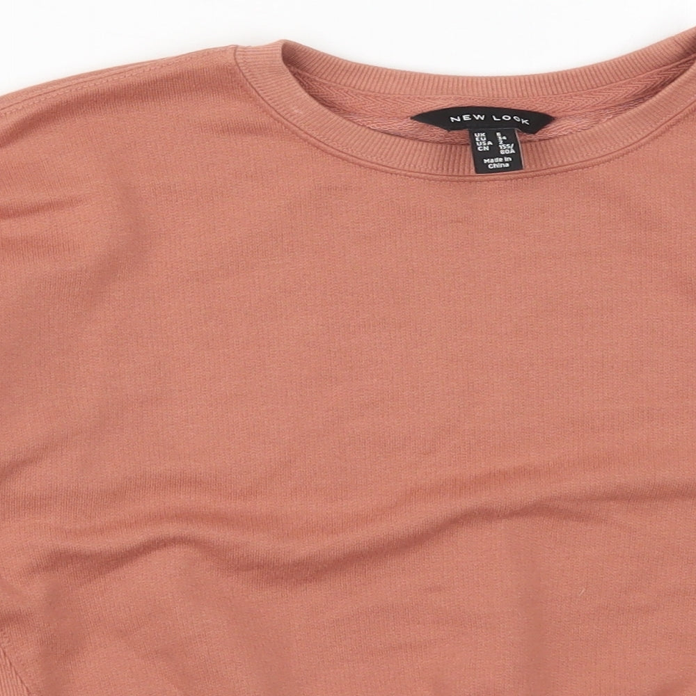 New Look Womens Red  Polyester Pullover Sweatshirt Size 6  Pullover - Terracotta