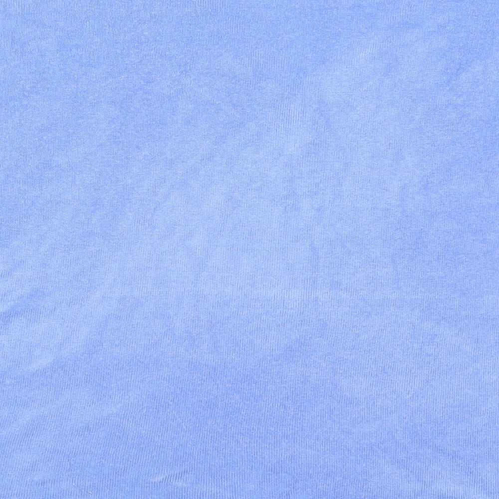 F&F Womens Blue V-Neck  Acrylic Pullover Jumper Size 16